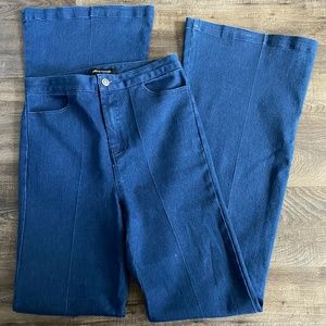 Jealous Tomato Dark Wash Flare Jeans